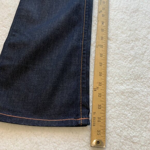 Imagine LA ISKO Y2K Bootcut Denim Jeans Unique Bird Pockets 27x34 RARE NWT - Picture 11 of 11